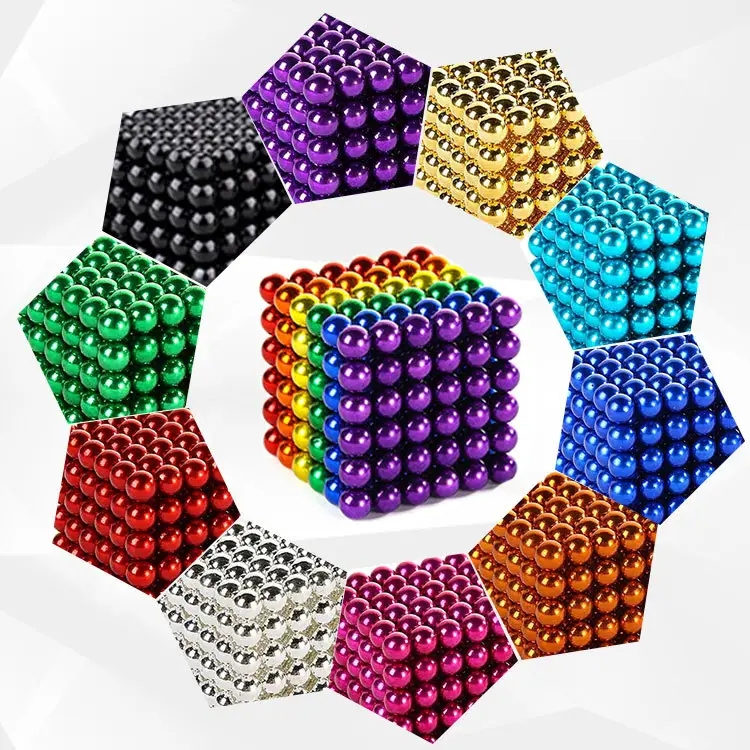 Magnetiska kulor i 10 färger, 1000st