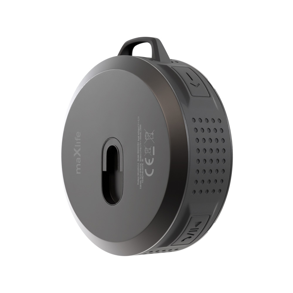 Maxlife MXBS-01 Bluetooth-högtalare med sugpropp, 3W, svart