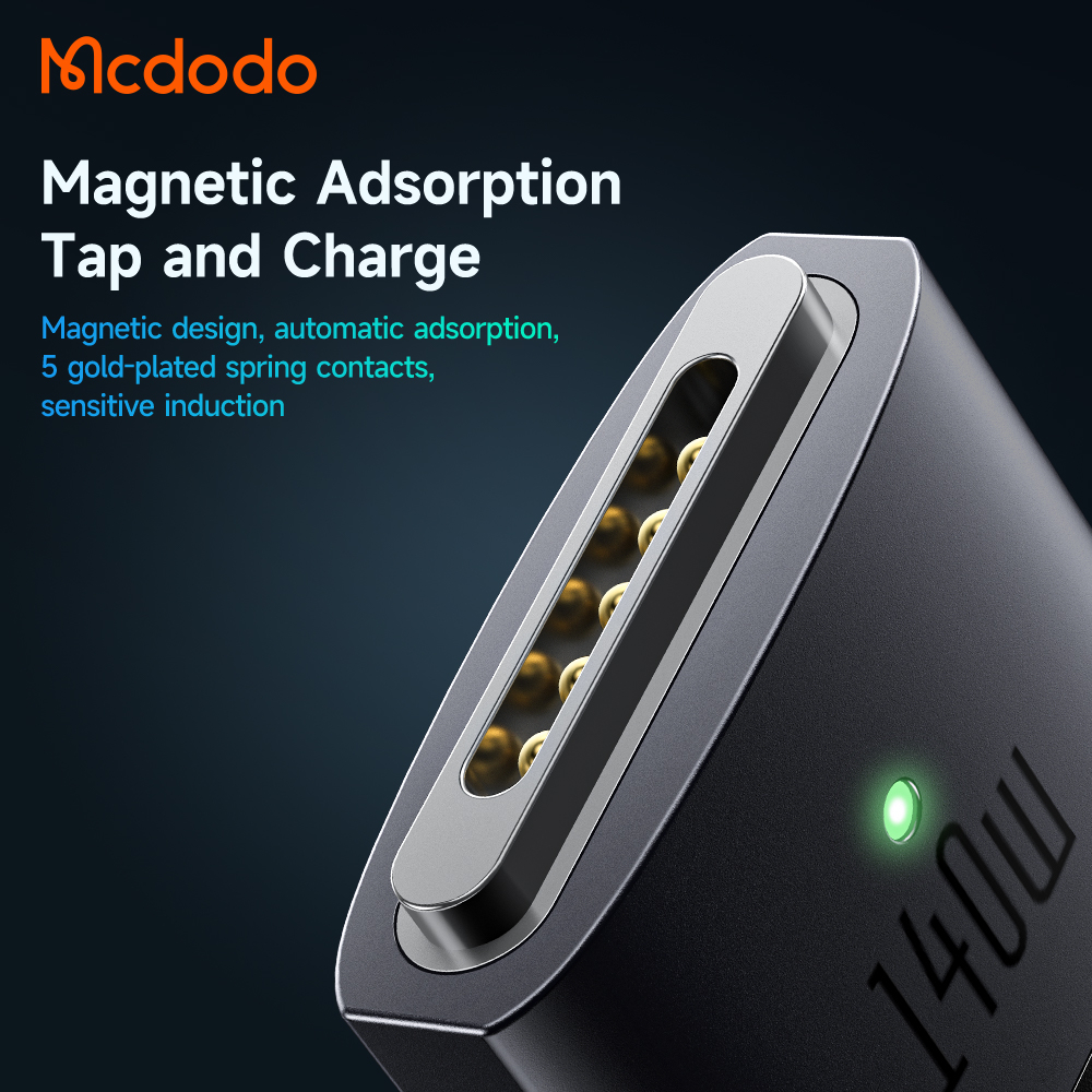 McDodo CA-1470 USB-C till Magsafe 3 magnetisk kabel, 140W, 2m