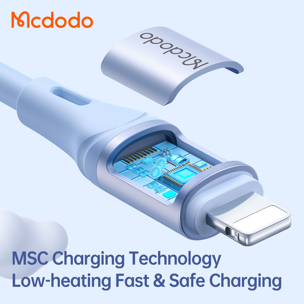 McDodo CA-1834 Lightning-kabel, PD, 36W, 3A, 1.2m, blå
