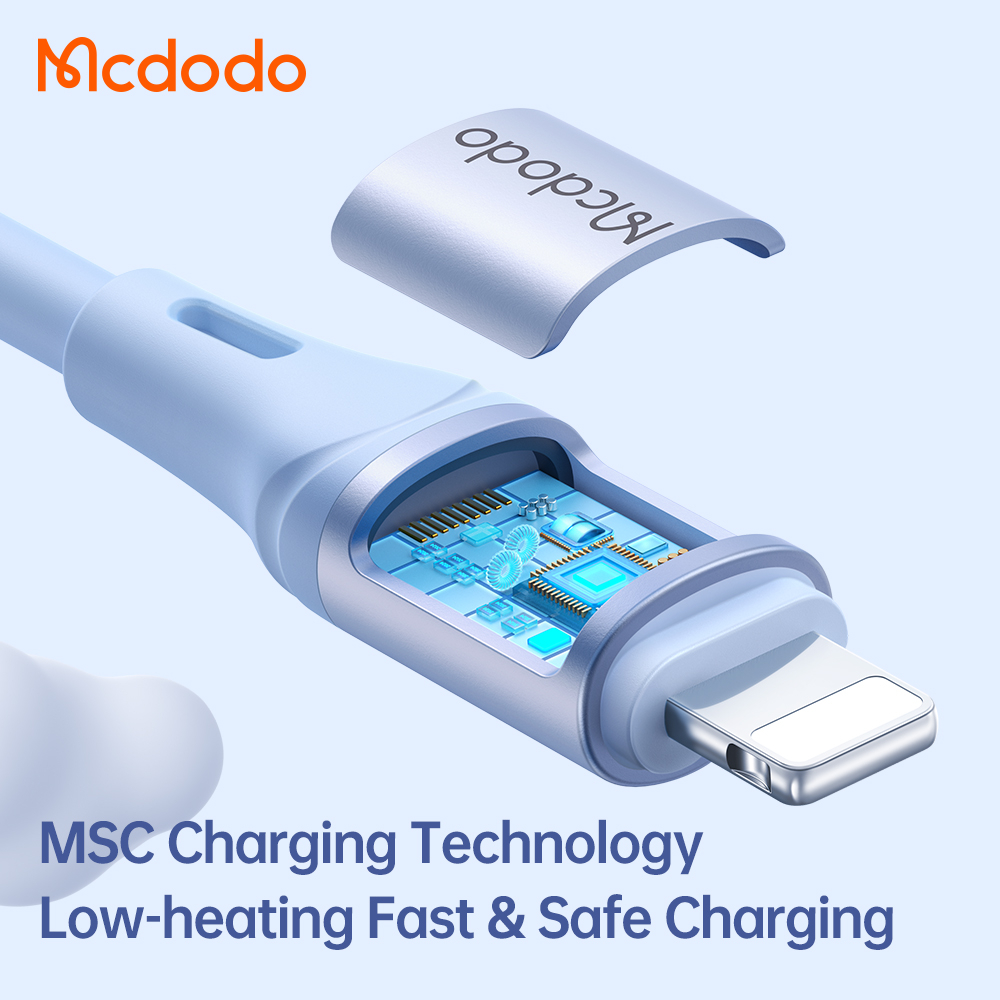 McDodo CA-1864 USB-C till Lightning-kabel, 36W, 3A, 1.2m, blå