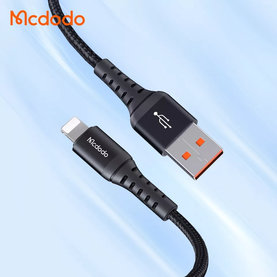 McDodo CA-226 Lightning-kabel, 3A, 0.2m, svart