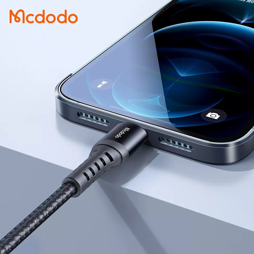 McDodo CA-226 Lightning-kabel, 3A, 0.2m, svart