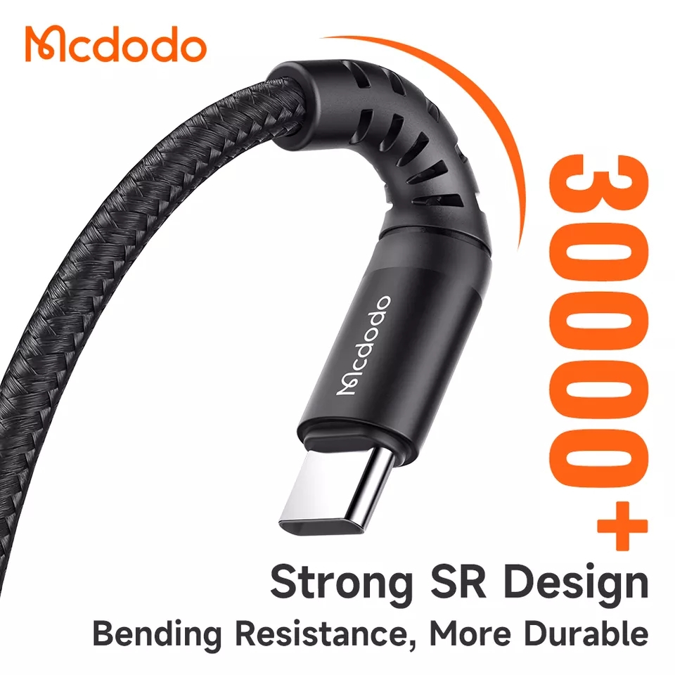 McDodo CA-227 USB-C-kabel, QC4.0, 3A, 0.2m, svart