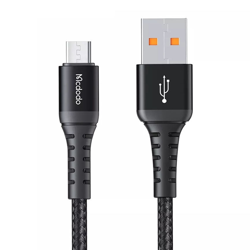 McDodo CA-2281 MicroUSB-kabel, QC3.0, 3A, 1m, svart