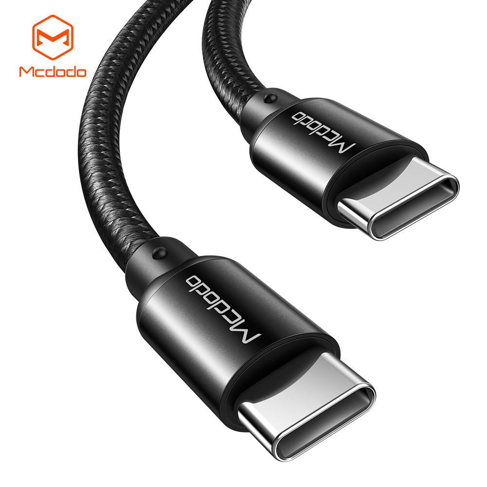 McDodo CA-7141 USB-C till USB-C kabel, 3A, 30W, 1m, svart