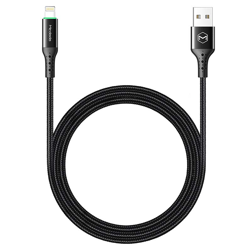 McDodo CA-7410 Lightning-kabel, Auto-Disconnect, 3A, 1.2m, svart