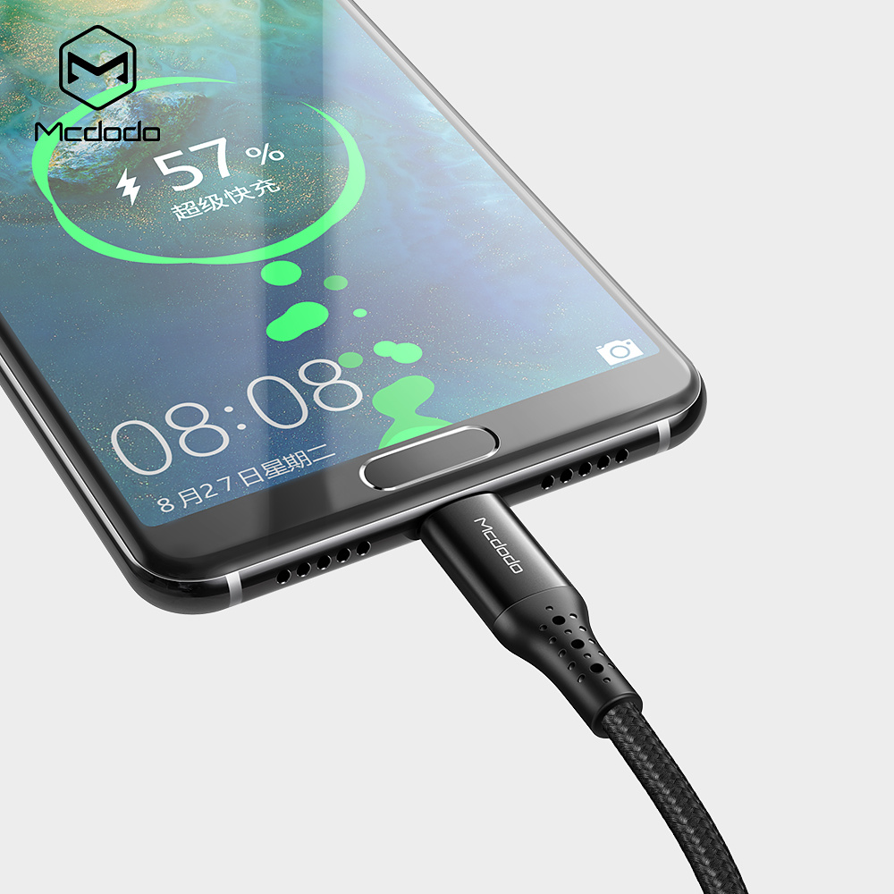 McDodo CA-7430 USB-C kabel med QC, 5A, 1.5m, svart