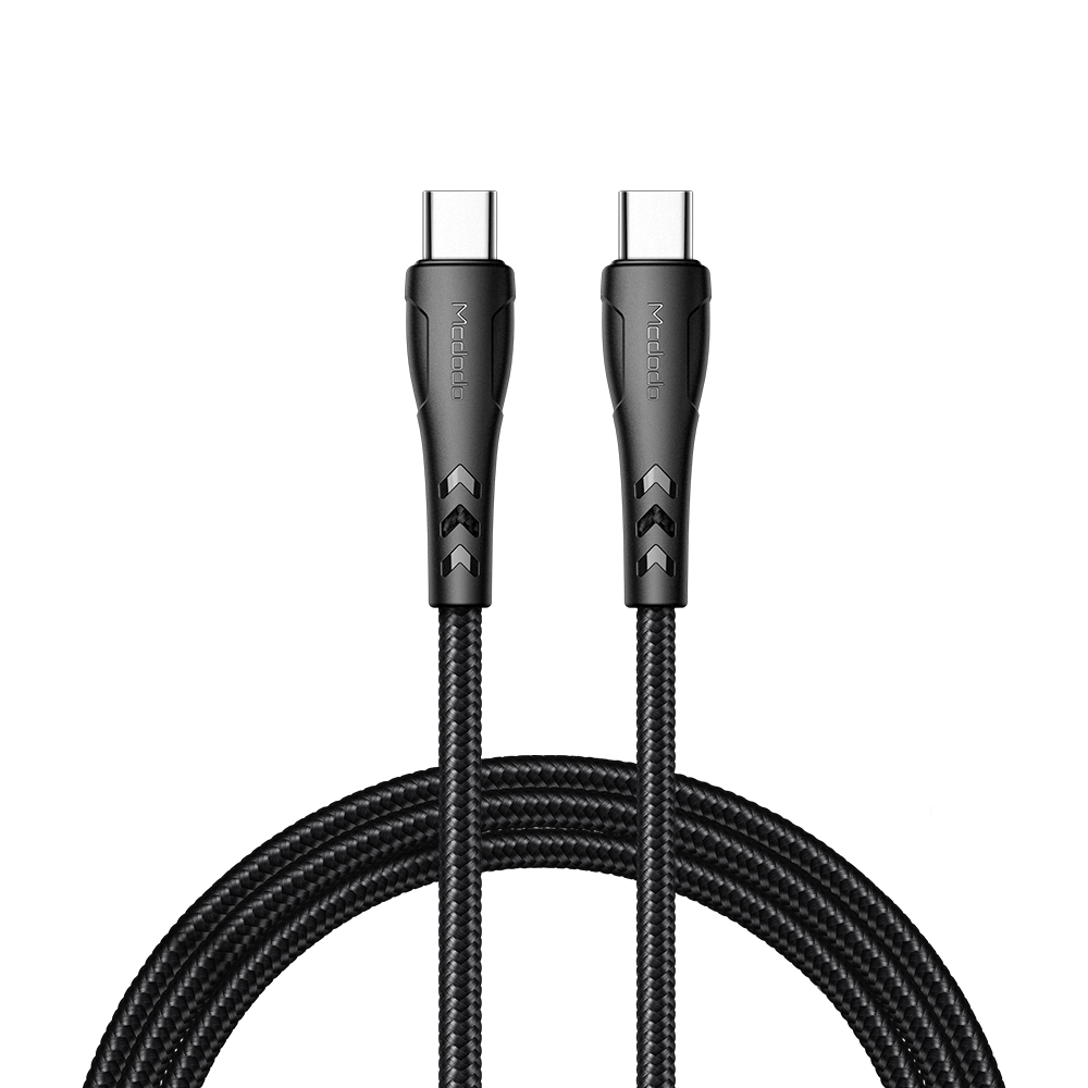 McDodo CA-764 USB-C till USB-C kabel, PD, 60W, 3A, 0.2m, svart