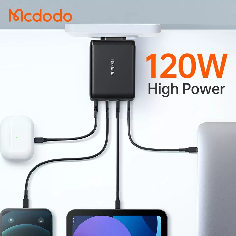 McDodo CH-0771 GaN-väggladdade med USB-C kabel, 120W