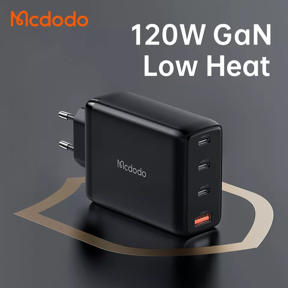 McDodo CH-0771 GaN-väggladdade med USB-C kabel, 120W
