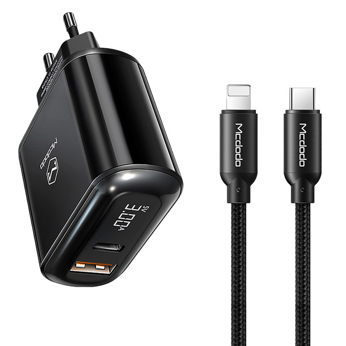 McDodo CH-7171 Laddare med USB-C till Lightning, PD+QC, 20W