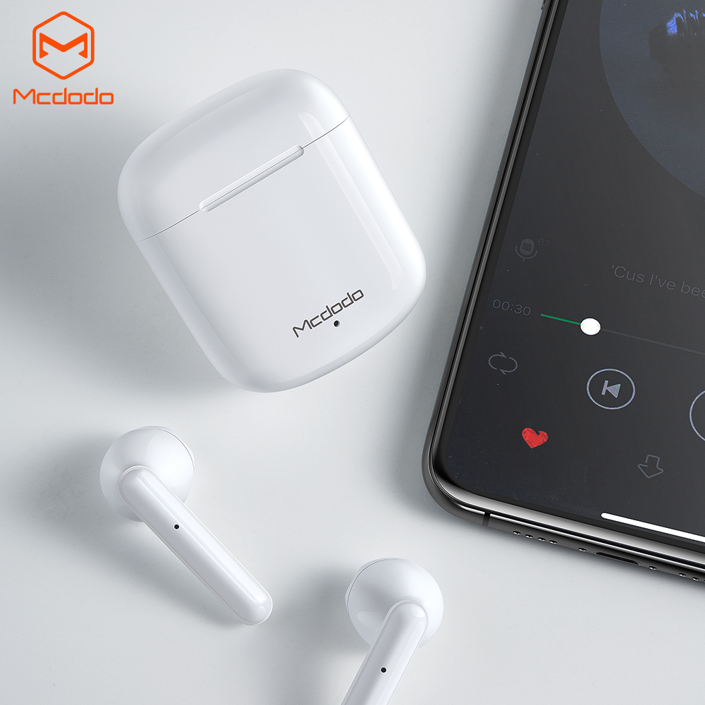 McDodo HP-5300 Trådlösa In-Ear Hörlurar, vit