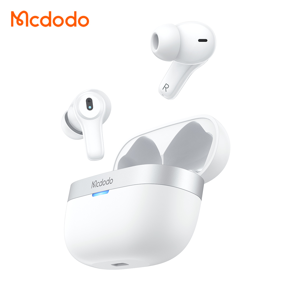 McDodo HP-804 TWS Trådlösa In Ear-hörlurar, vit