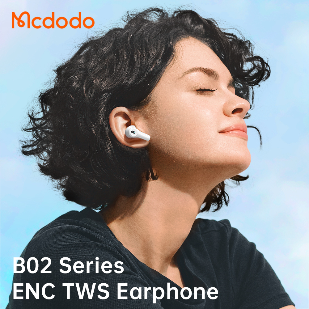 McDodo HP-804 TWS Trådlösa In Ear-hörlurar, vit