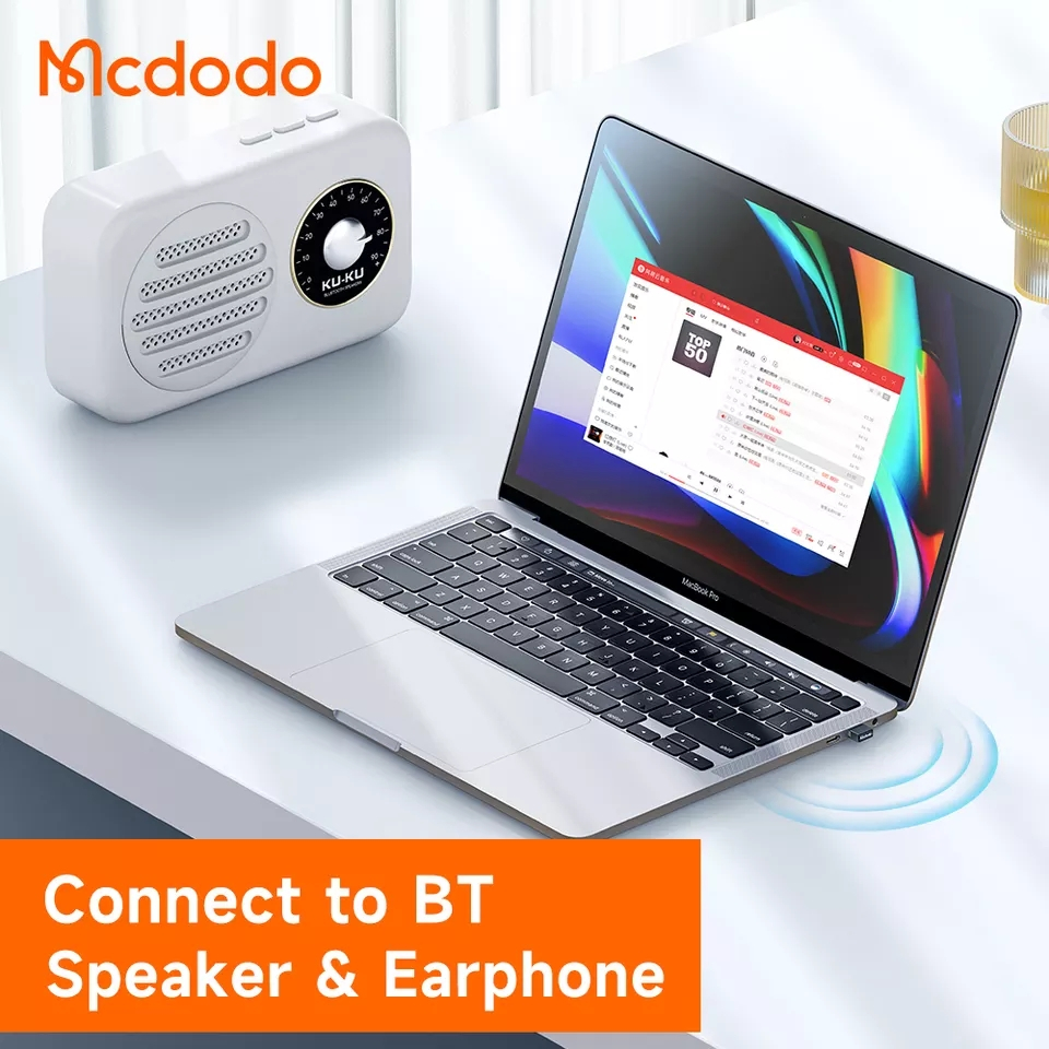 McDodo OT-1580 Bluetooth till USB-adapter, BT 5.1