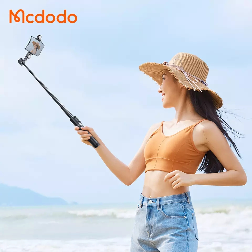 McDodo SS-1771 Selfie-pinne med tripod och lampor, 1140mm