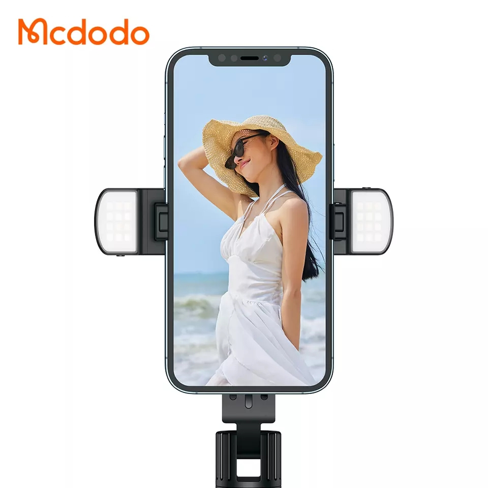McDodo SS-1771 Selfie-pinne med tripod och lampor, 1140mm