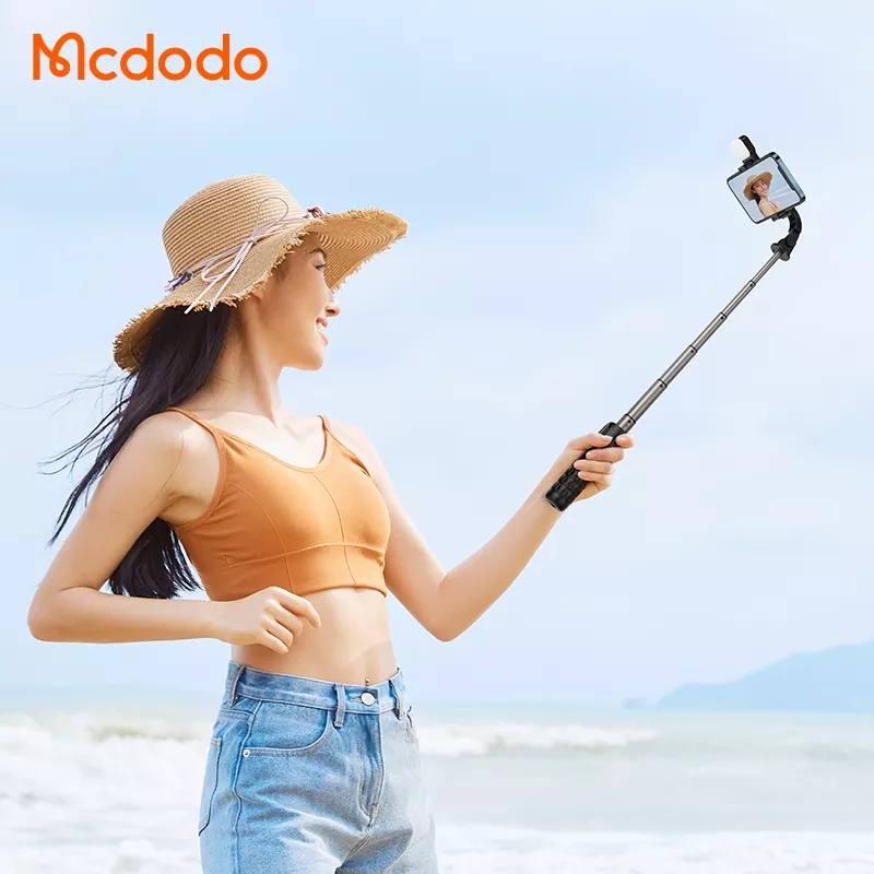 McDodo SS-1781 Selfie-pinne med tripod och lampa, 700mm