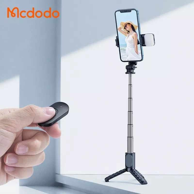 McDodo SS-1781 Selfie-pinne med tripod och lampa, 700mm