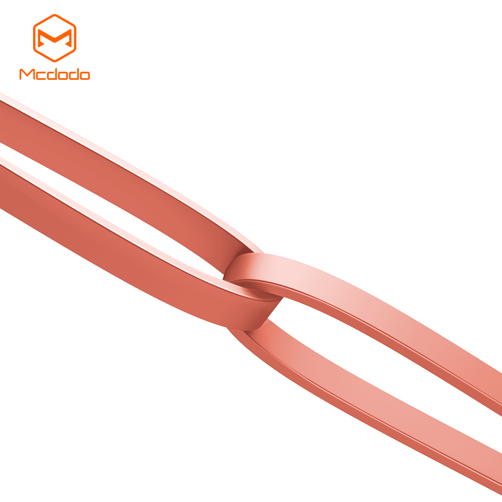 McDodo Upprullad 3-i-1 kabel, USB-C/Lightning/MicroUSB, orange