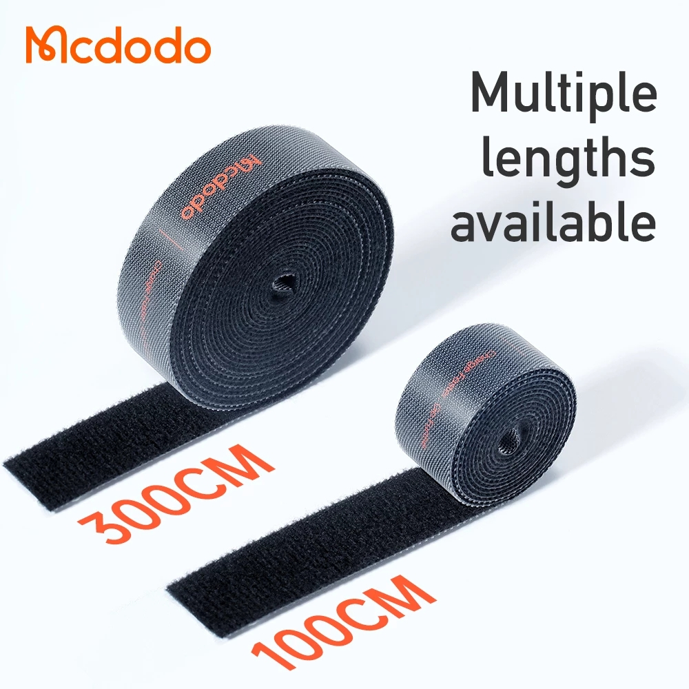 McDodo VS096 kardborreband för kabelhantering, 3m