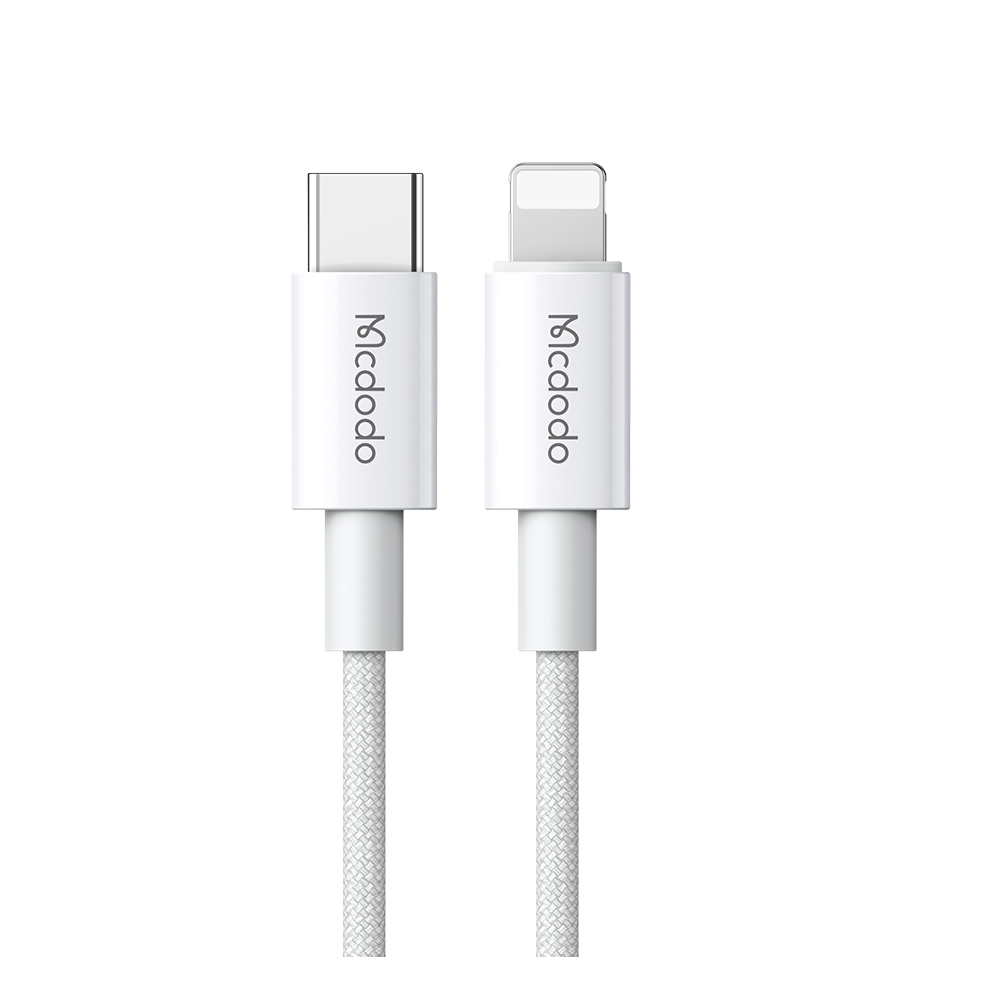 McDodo CA-276 USB-C till Lightning kabel, PD, 36W, 1.2m, vit