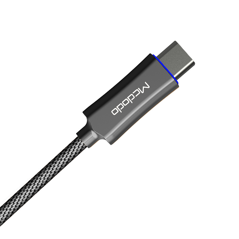 Mcdodo CA-2881 USB-C, LED-Lampa för Samsung, 1m, svart