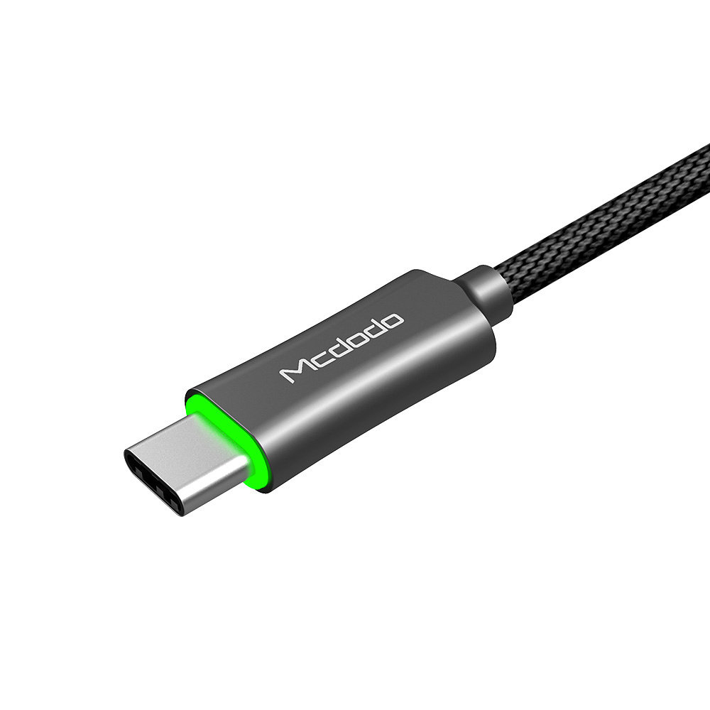 Mcdodo CA-2881 USB-C, LED-Lampa för Samsung, 1m, svart