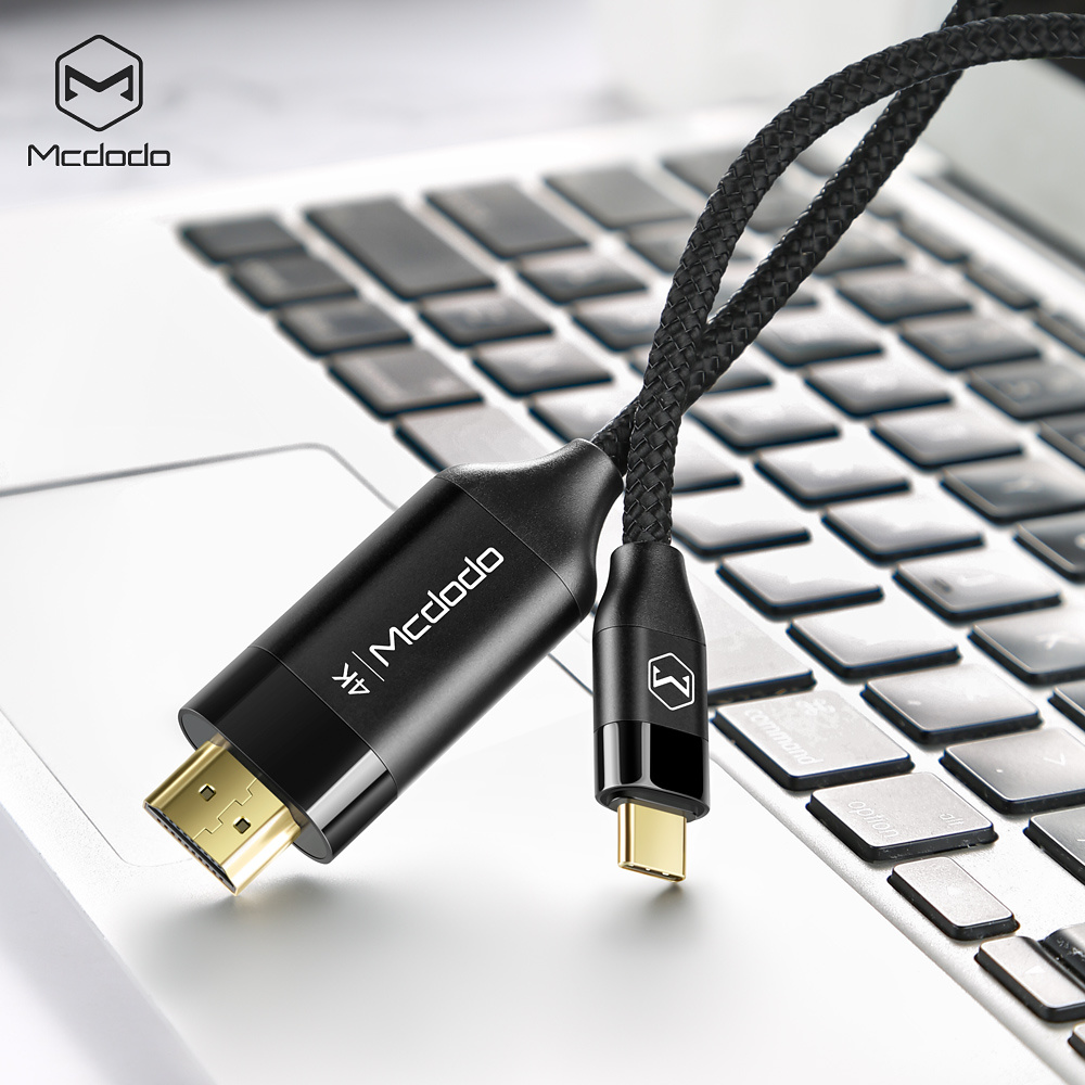 McDodo CA-5880 USB Typ-C till HDMI-kabel, 4K, 2m, svart