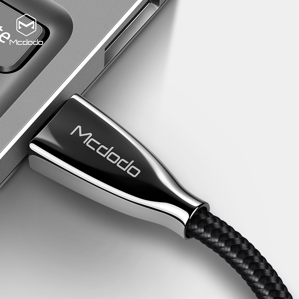 McDodo CA-5891, USB-C till USB-C, Quickcharge, 2m, svart