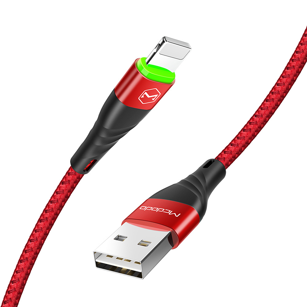 Mcdodo CA-6352 Lightning kabel, 1.8m, röd