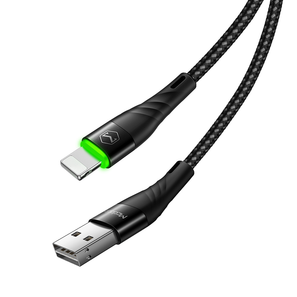 McDodo CA-6352 Lightning-kabel, 1.8m, svart