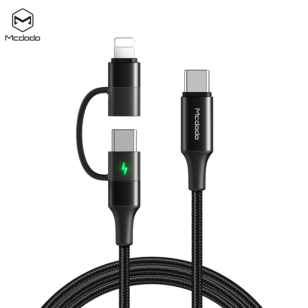 Mcdodo CA-7120 PD USB&#8209;C till Lightning kabel, PD QC, 1.2m, svart