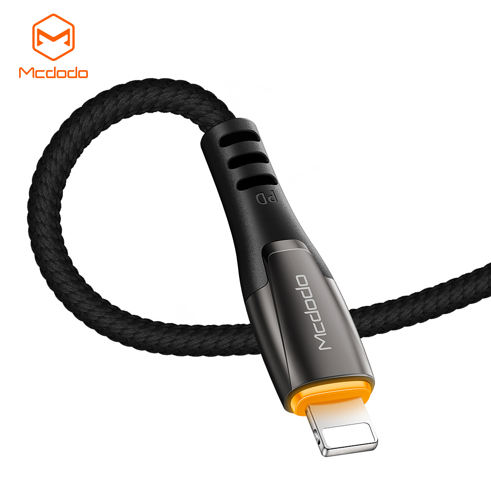 McDodo CA-7651 USB-C till Lightning kabel, LED, PD, 36W, 1.8m