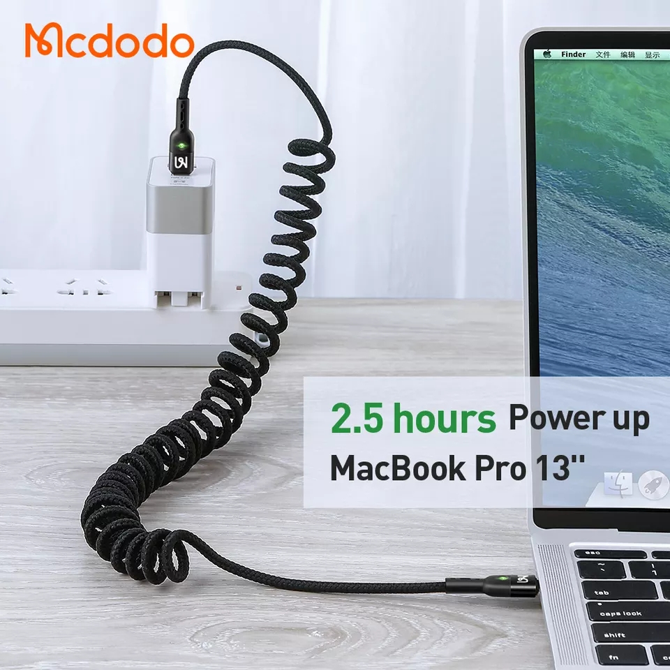 McDodo CA-786 Flexibel USB-C till USB-C kabel, PD, 36W, 1.8m