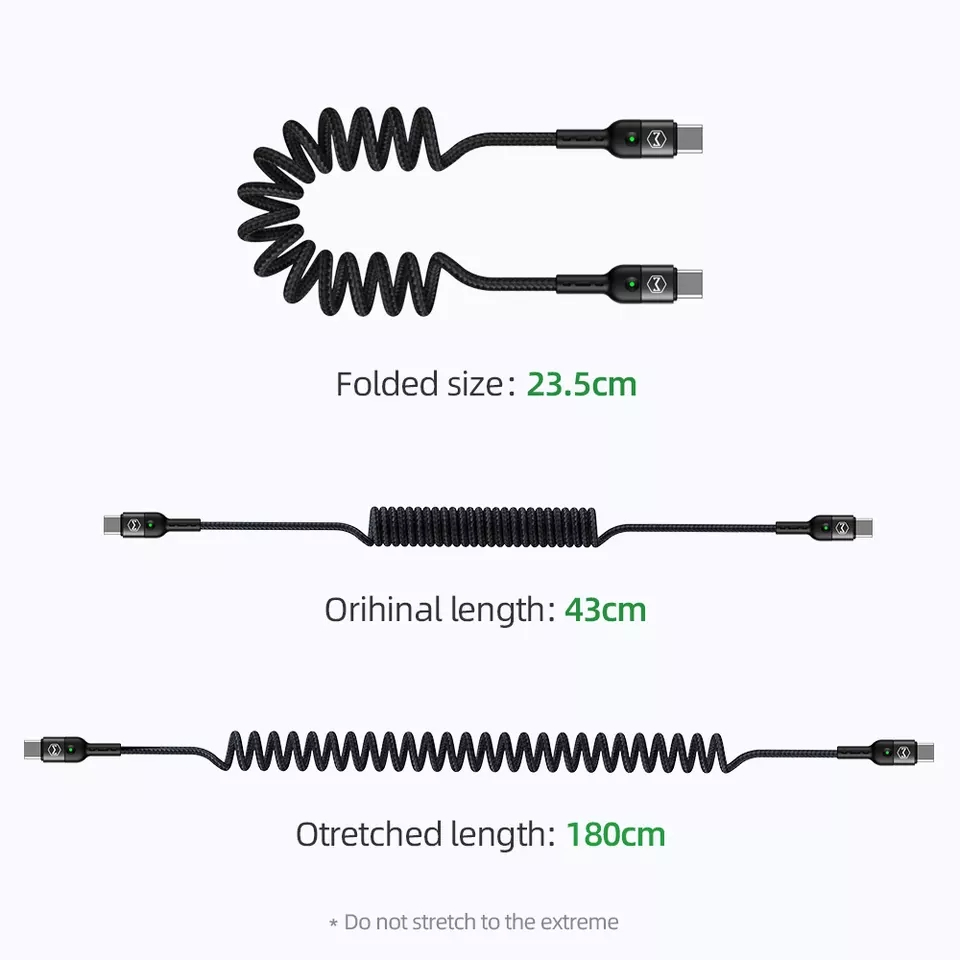 McDodo CA-786 Flexibel USB-C till USB-C kabel, PD, 36W, 1.8m