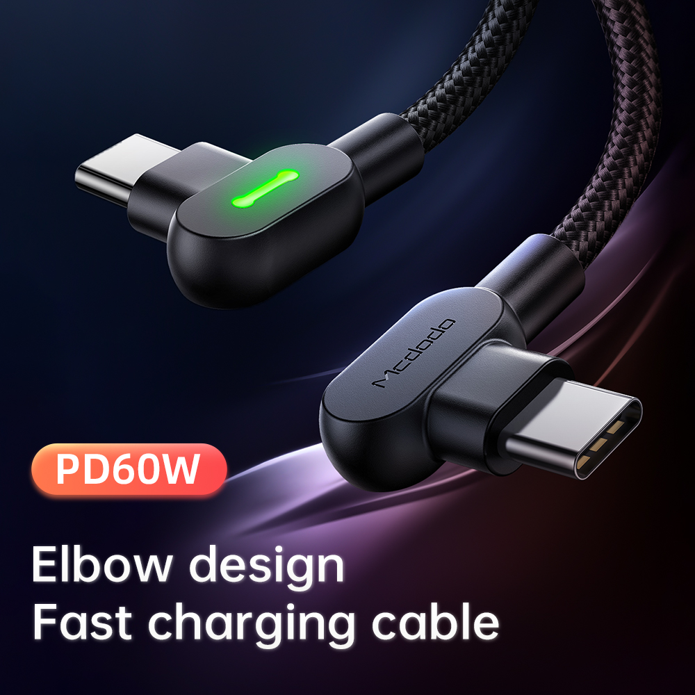 McDodo CA-8080 USB-C till USB-C kabel, 60W, 3A, 1.5m