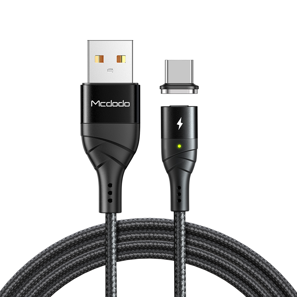 McDodo CA-886 Magnetisk USB-C kabel, FastCharge, 5A, 1.2m, svart