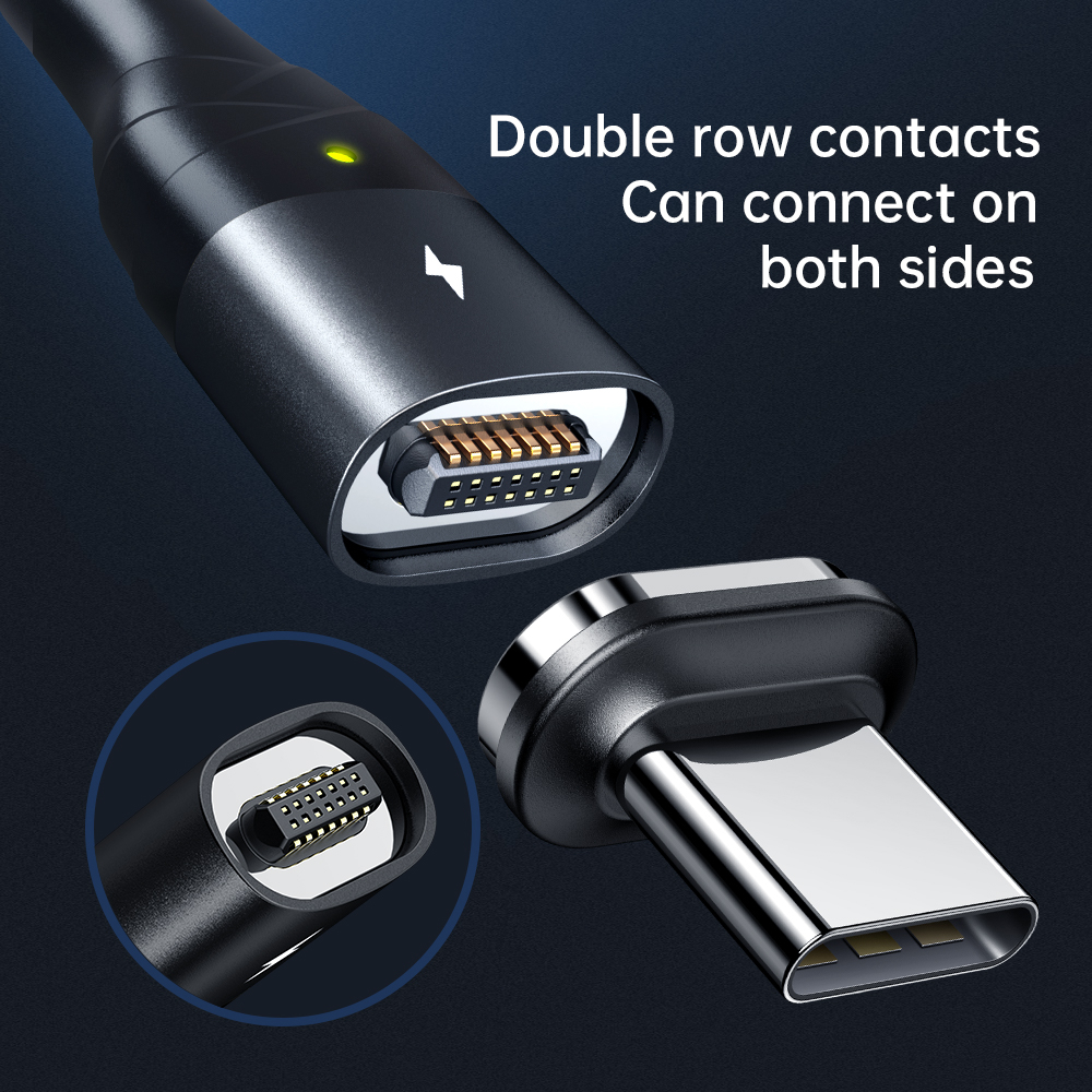 McDodo CA-886 Magnetisk USB-C kabel, FastCharge, 5A, 1.2m, svart
