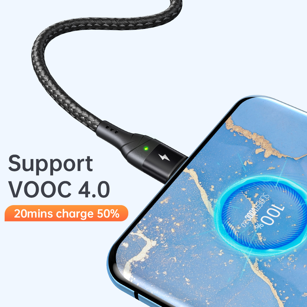 McDodo CA-886 Magnetisk USB-C kabel, FastCharge, 5A, 1.2m, svart