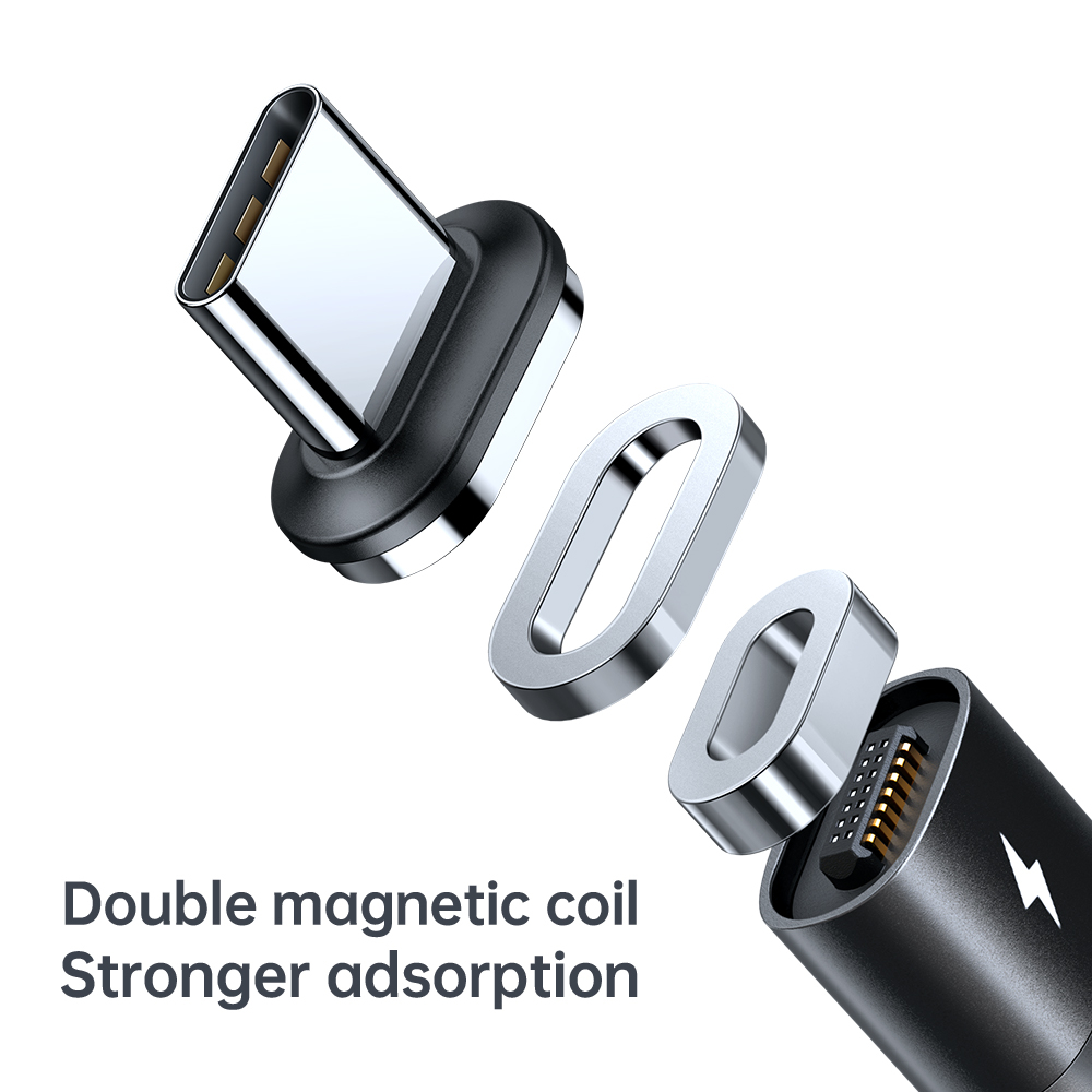McDodo CA-886 Magnetisk USB-C kabel, FastCharge, 5A, 1.2m, svart