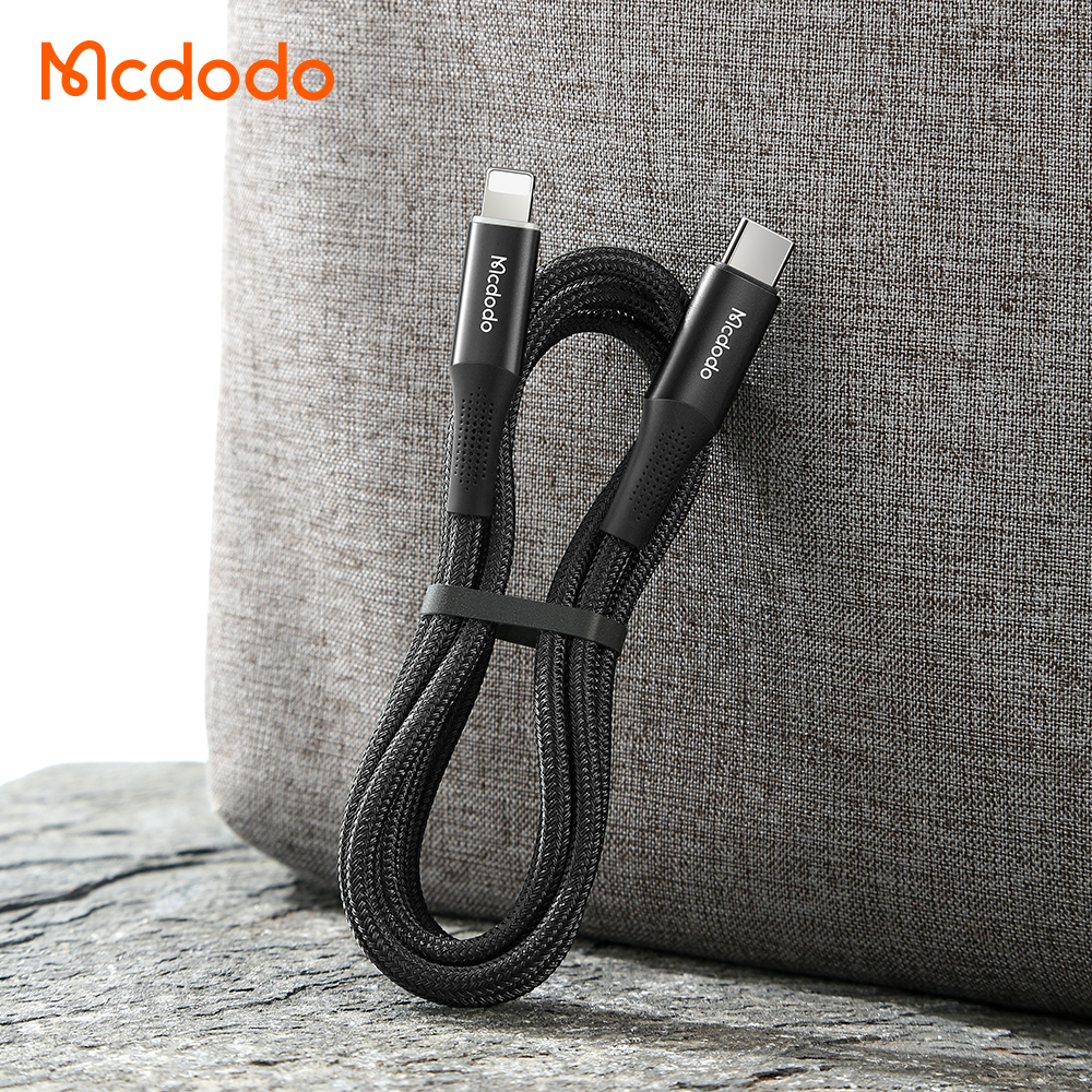 McDodo CA-996 USB-C till Lightning-kabel, PD,QC, 3A, 1.8m, svart