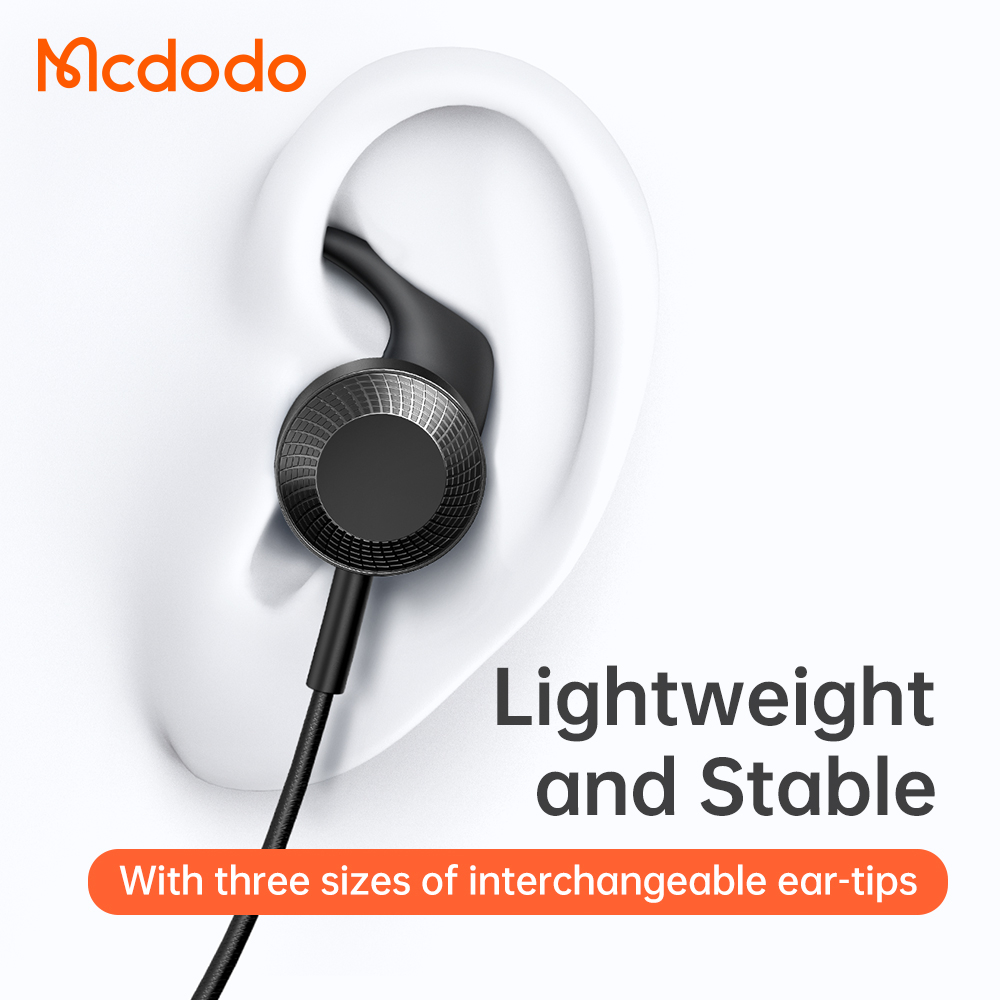 McDodo HP-1330 3.5mm In Ear gaminghörlurar, 2 mikrofoner, 1.2m