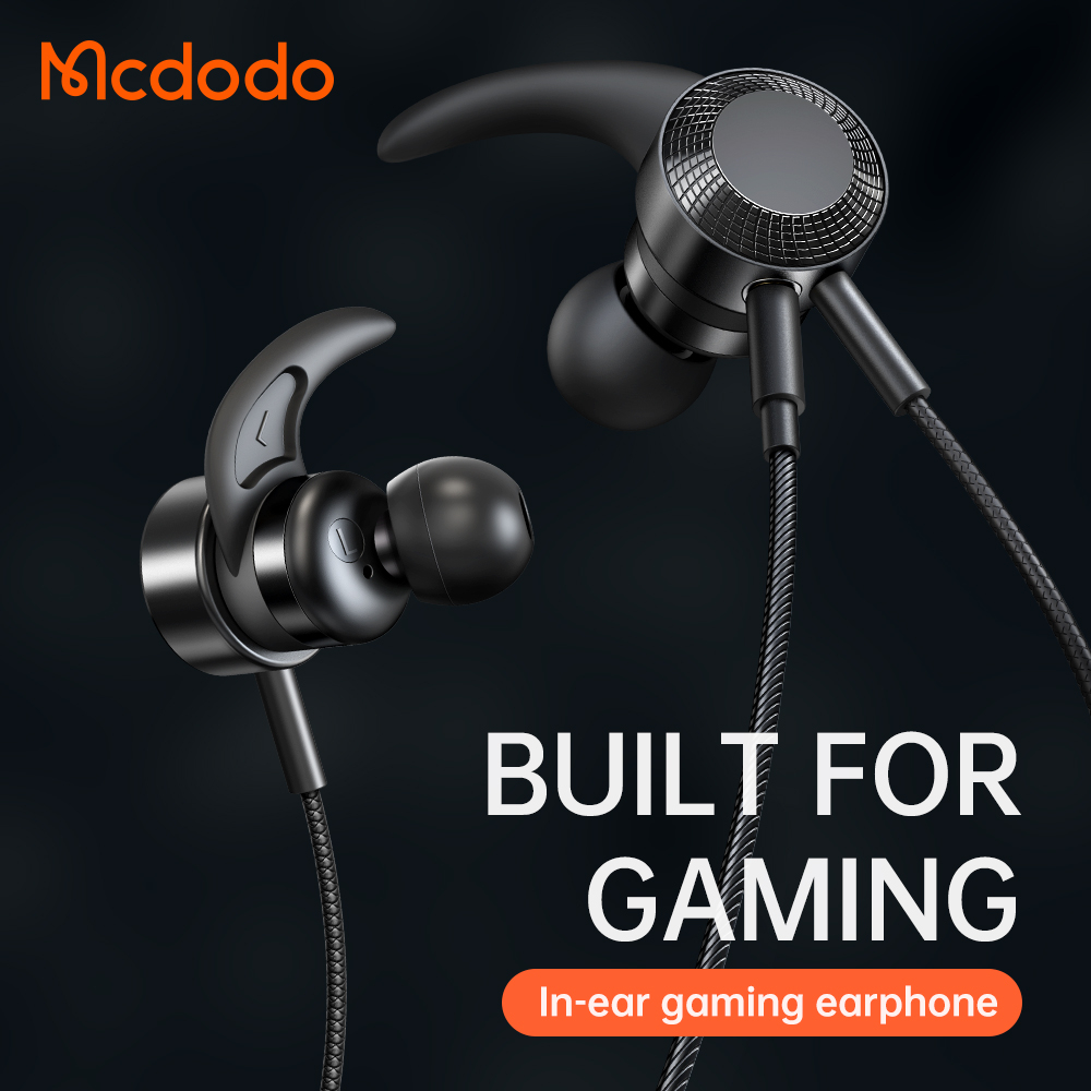 McDodo HP-1330 3.5mm In Ear gaminghörlurar, 2 mikrofoner, 1.2m