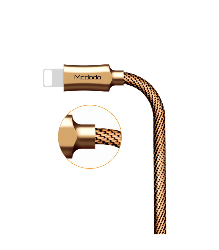 McDodo CA-3920 Knight Lightning-kabel, 2.4A, 1.2m, guld