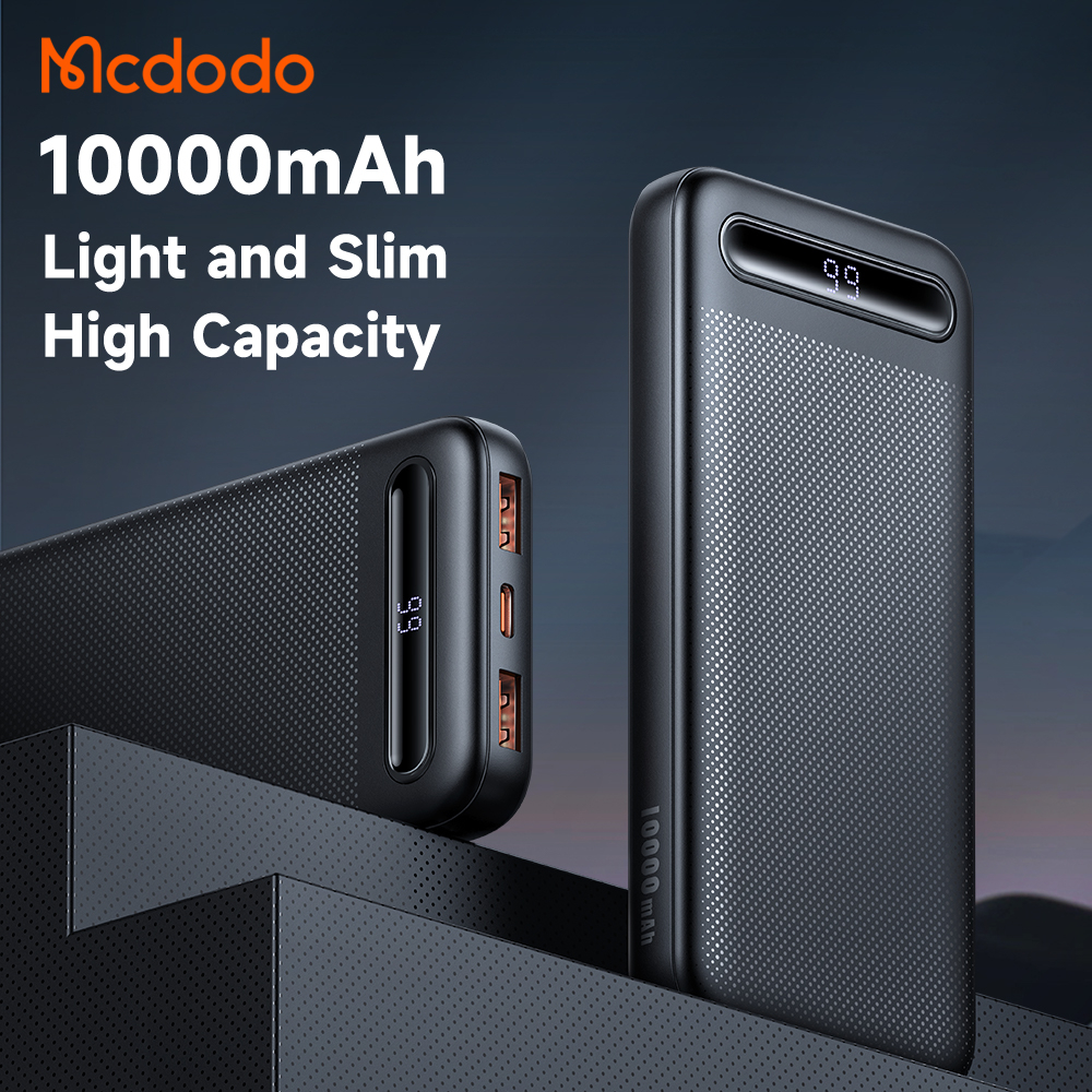 McDodo MC-4422 powerbank med display, 10 000mAh