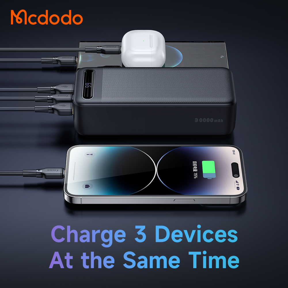 McDodo MC-4432 powerbank med display, 20 000mAh