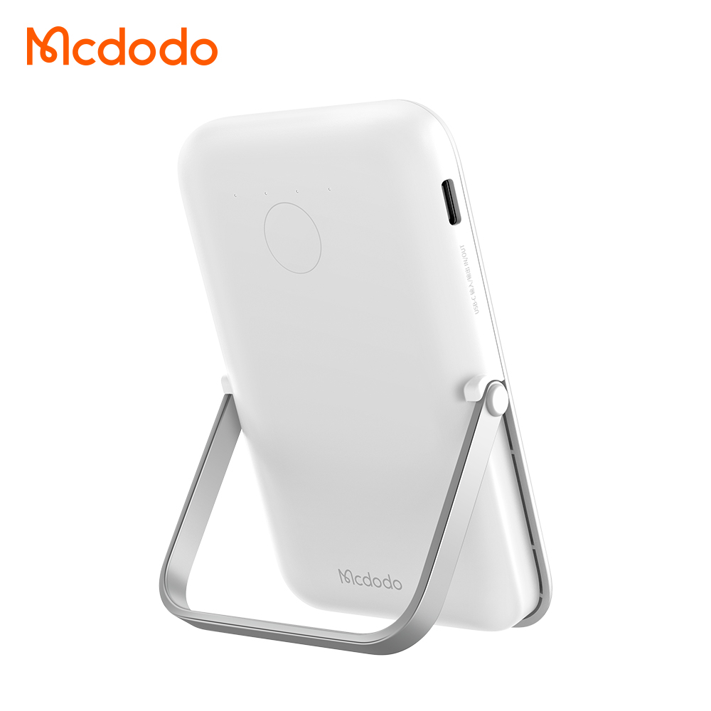 McDodo MC-7051 Gopower Magnetisk PowerBank med ställ, vit