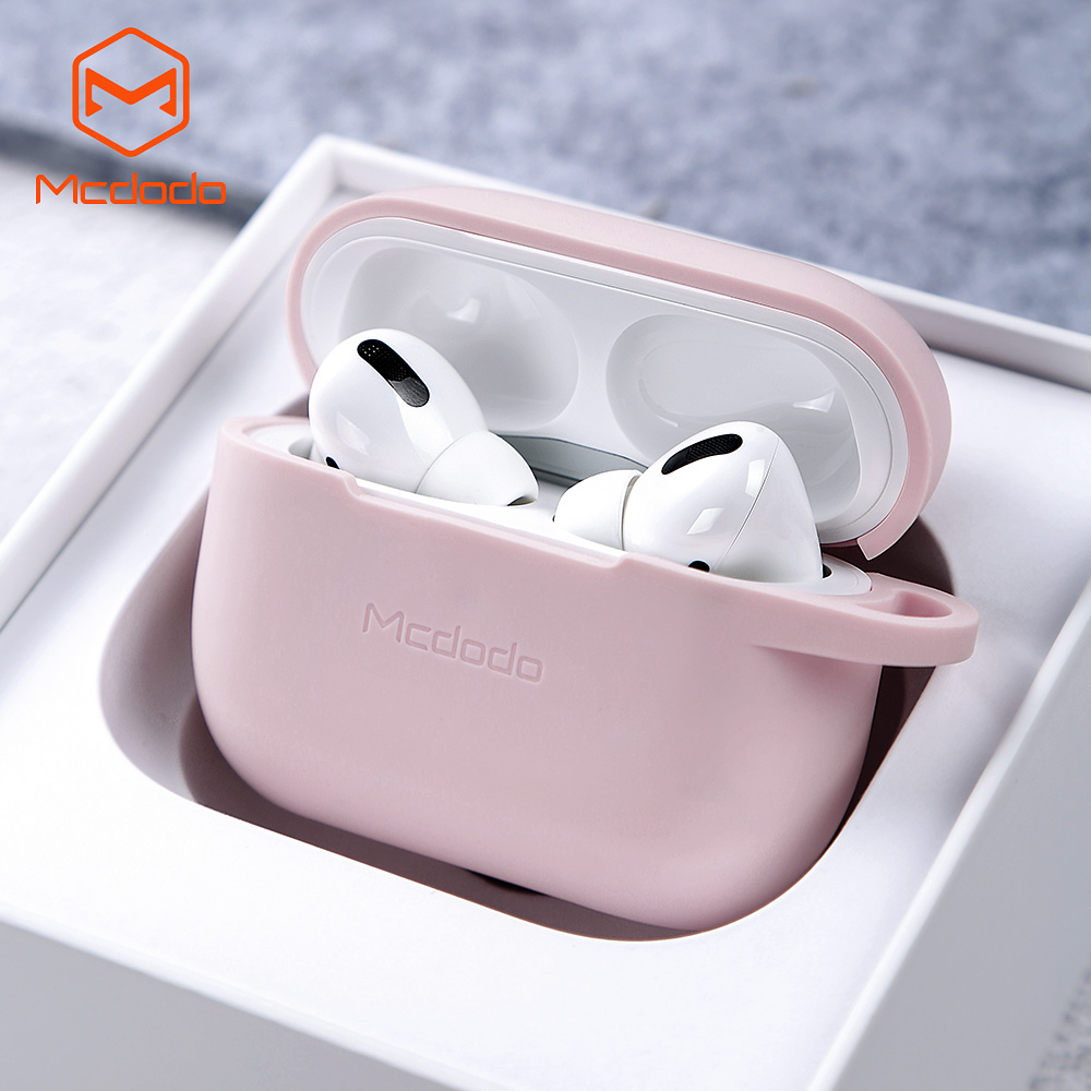 Mcdodo PC-7602 Airpods skyddsfodral, LED, rosa